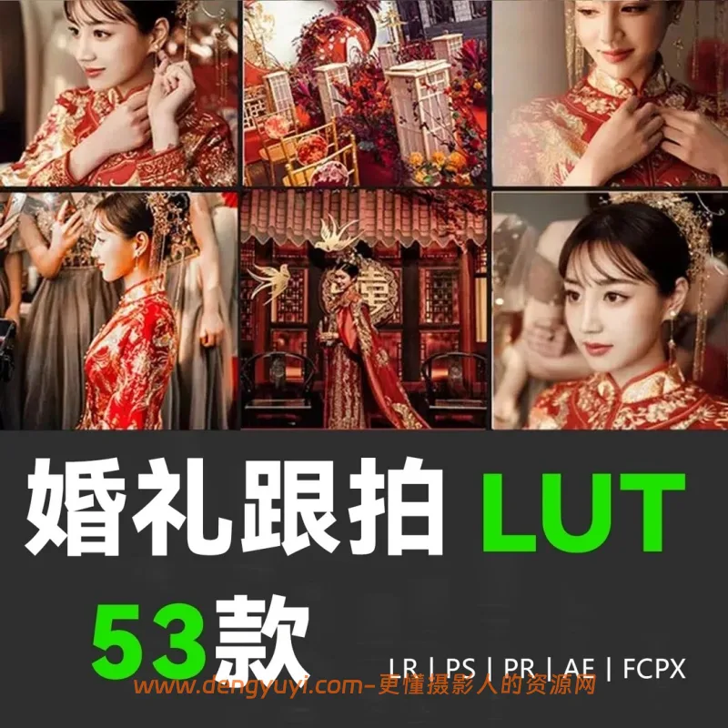 53款中式秀禾婚礼跟拍修图调色预设