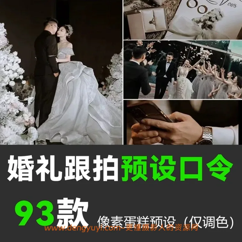 胶片感婚礼跟拍像素蛋糕口令预设仅调色