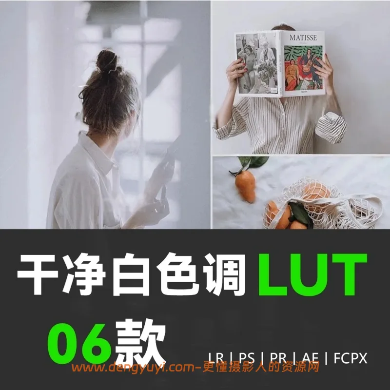 ins风干净通透人像旅拍照片视频通用调色预设支持PSLR像素蛋糕剪映达芬奇