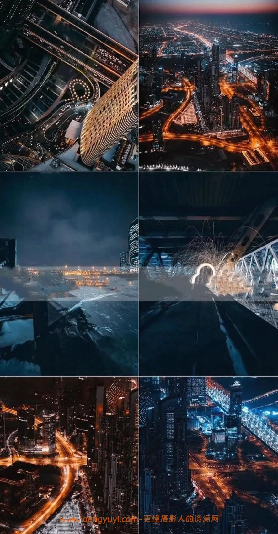 城市夜景黑金色调照片视频通用调色预设支持PSLR像素蛋糕剪映达芬奇