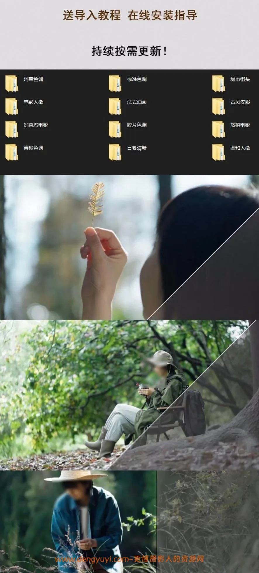索尼相机机内直出调色预设