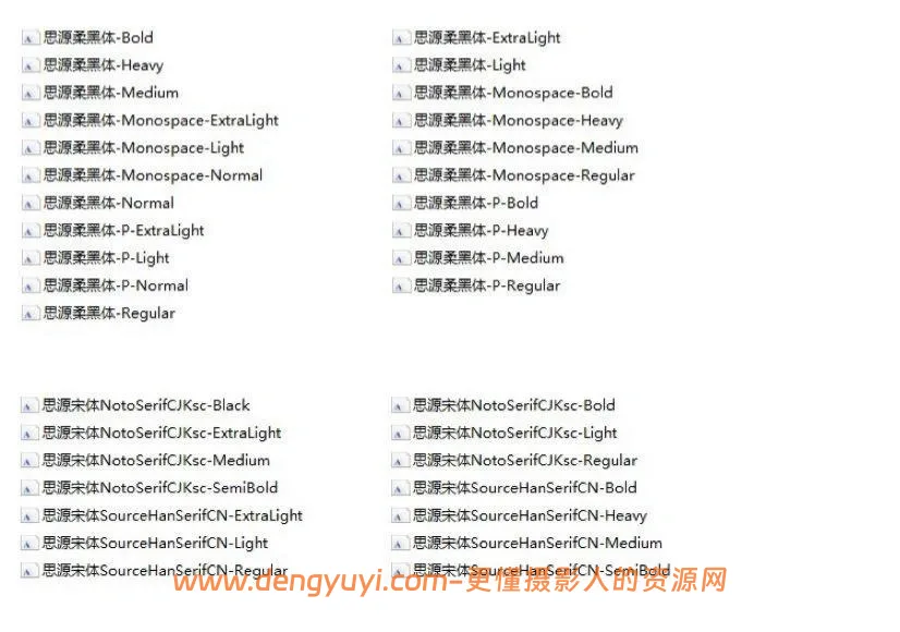 可商用无版权字体合集